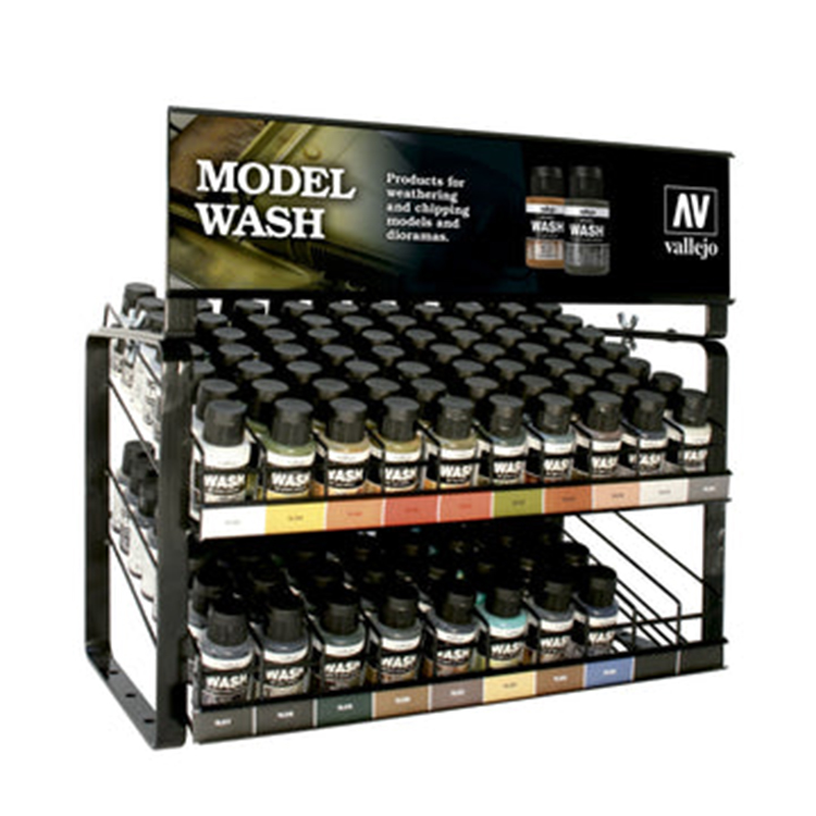 Supermarket Freshener Spray Can Display Rack Countertop Wire Mesh Display Stands