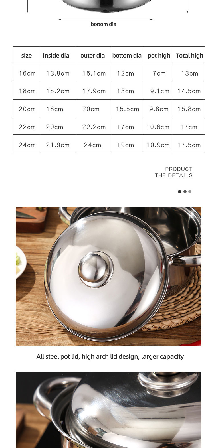 OEM/ODM 10 Piece Stainless Steel Cookingware Pot Set Cooking Pot Set Ollas Kitchen Ware Pot Cookware Sets