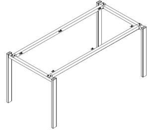 Wholesale meeting table metal frame ,#209 from china suppliers