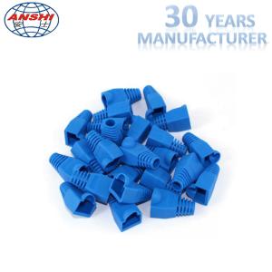 Wholesale Grey Blue RJ45 Keystone Jack RJ45 Plug Boot Female Diameter 5.5mm 6.0mm from china suppliers