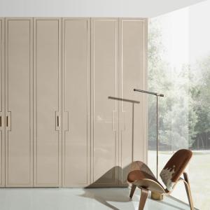 Wholesale E1 Sliding Door Wardrobes Dark Walnut Walk In Closet Cabinet Design from china suppliers