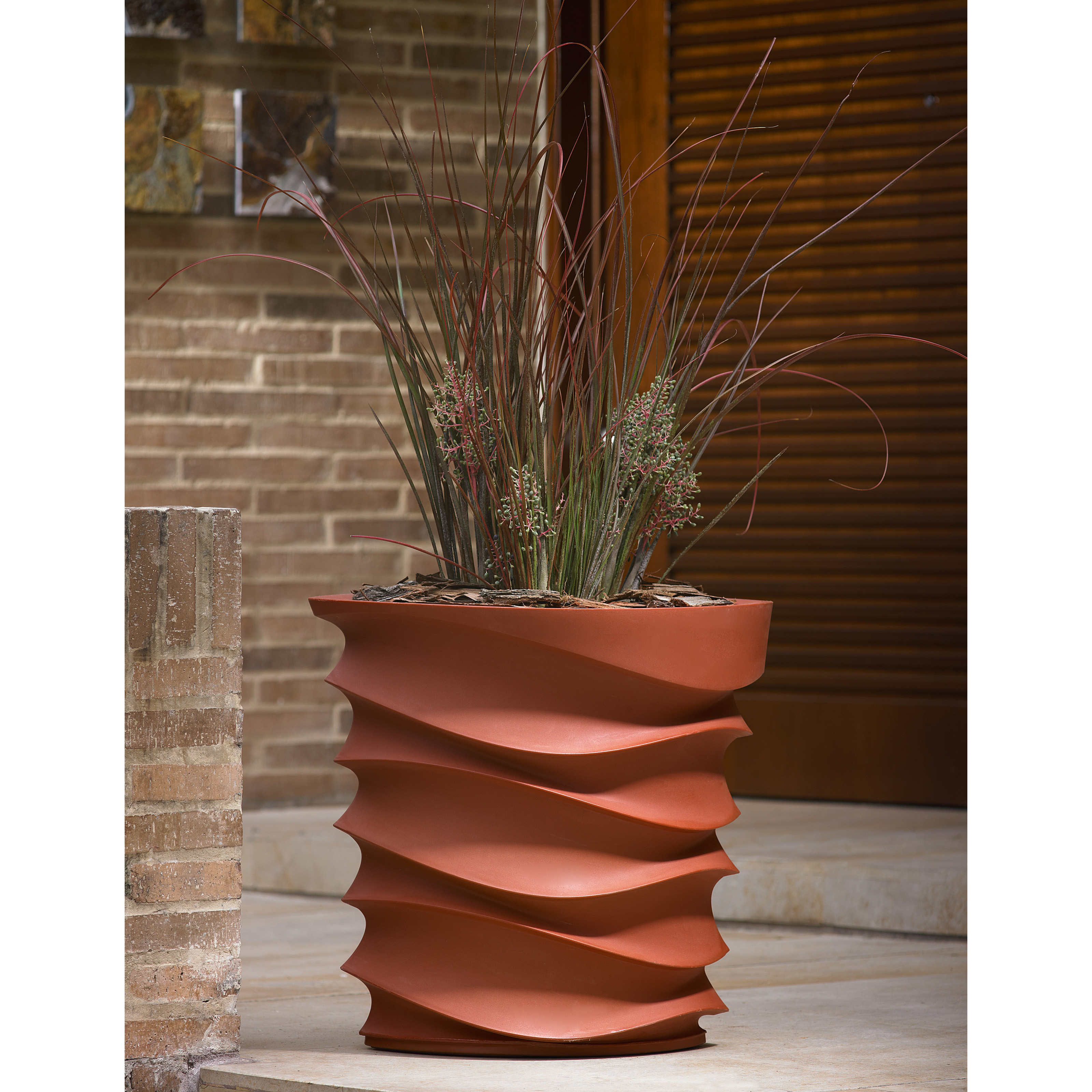Modern Fiberglass Flower Pots For Indoor Outdoor Home Garden Decoration