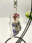 Anime Printed Acrylic Sheet Keychain With Picture Opp Bag Packed