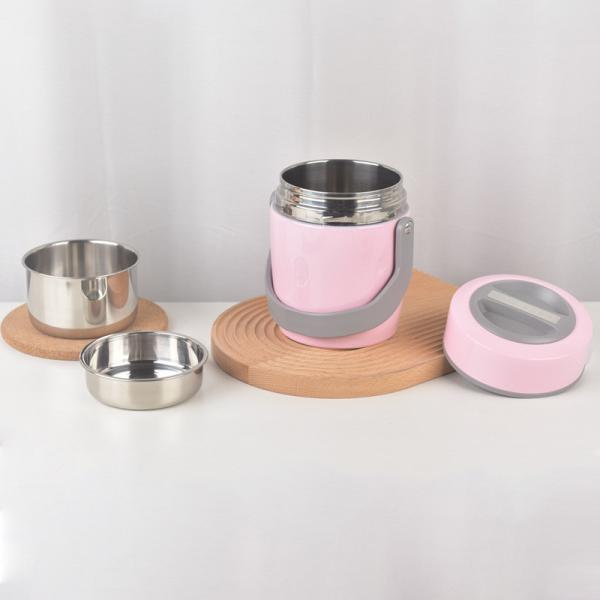 Lunch bucket dedicated double-layer vacuum braising beaker 2L 304 metal steel