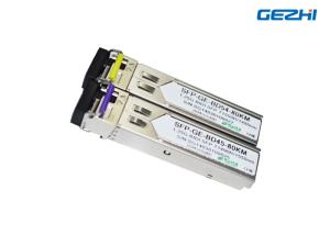 Wholesale 80KM Distance BIDI Optical Transceiver , 1550nm SFP LC SX Transceiver from china suppliers
