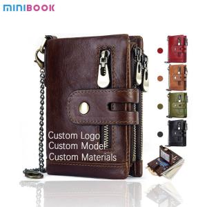 Wholesale Business Design Style Genuine Cowhide Leather RFID Mini Wallet for Mobile Phone Cases from china suppliers