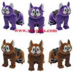 Park Equipment Electric Arcade Coin Operated Plush Stuffed Walking Animal Music