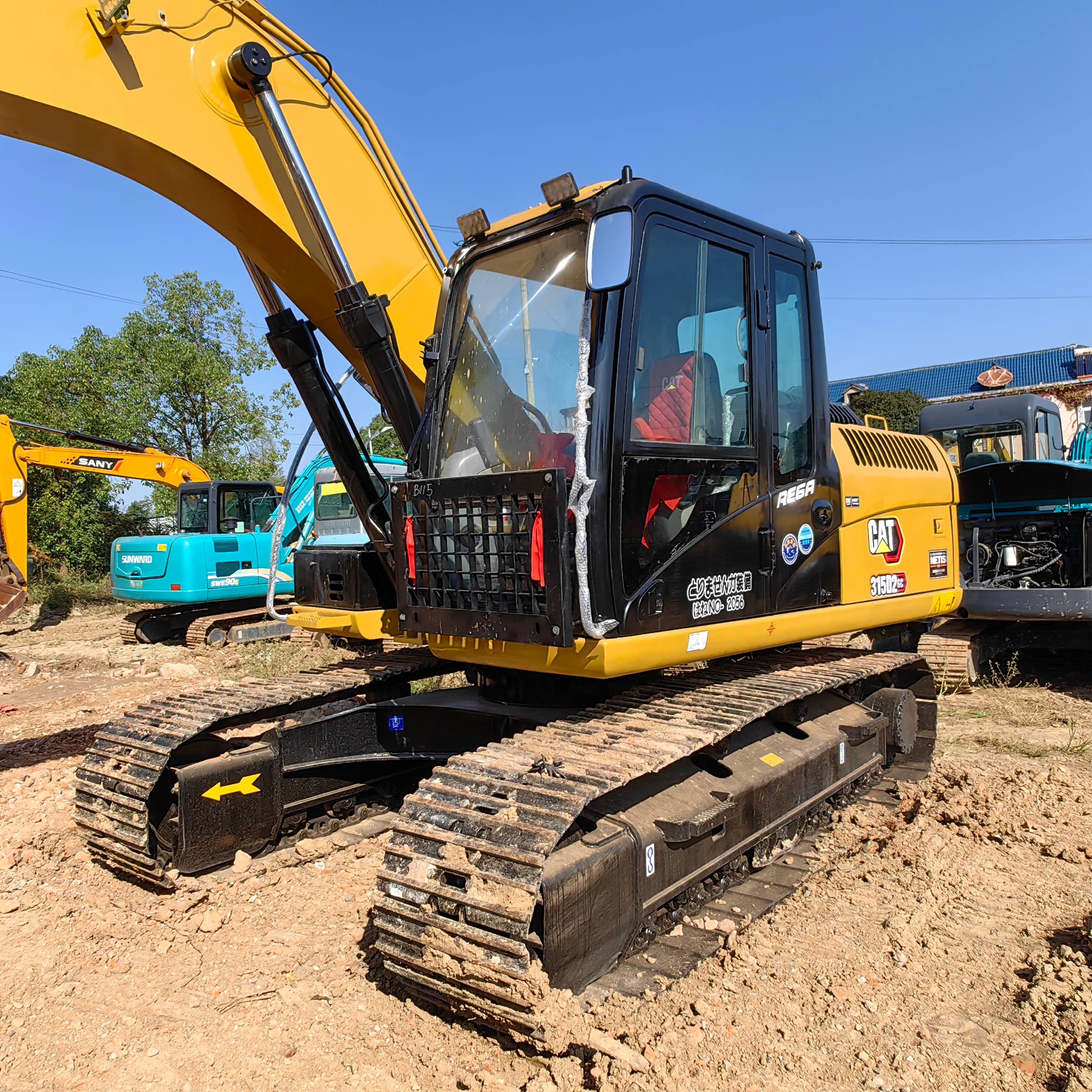15ton Used Municipal Engineering Digger Moving Secondhand Cat 315 Excavator Original