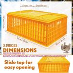 Poultry Carrier Crate Chicken Transport Cage Bird Chicken Carrier Travel Crate