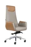 24kg Office Leather Revolving Chair High Back TUV Approved