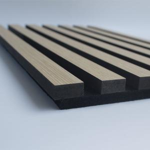 Wholesale SGS Corridors Wall Slat Wood Acoustic Panels Flameproof MDF PET from china suppliers