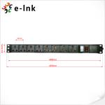 19'' 1U Surge Protection Fiber Optic Accessories 8 Port 3 Pin PDU Universal