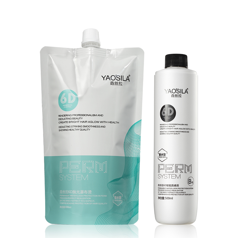Female Hair Styling Enhance Straight Hair with Elasticity Perm Lotion and Eyelash Perm Kit
