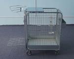 Strong Logistics Cage Trolley / Heavy Duty Shopping Cart 300kg Load Capacity