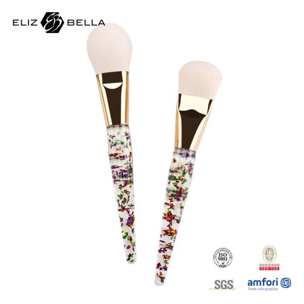 Single Makeup Brush Powder Brush Blush Brush With Synthetic Hair And Aluminium