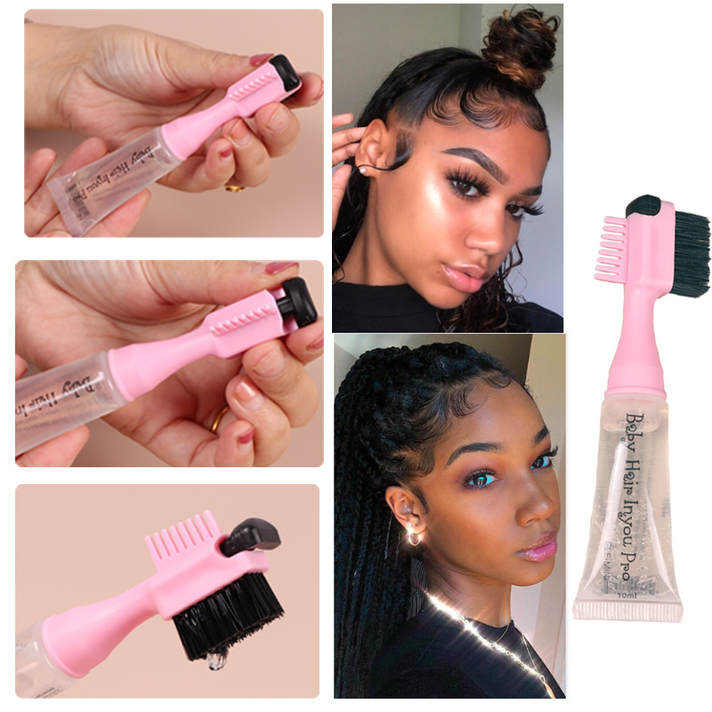 Boss- Brush Comb Waterproof Edge Control Gel for Quick Dry and Defined Baby Hair