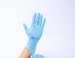 Blue Medical Nitrile Examination Gloves Disposable Powder Free