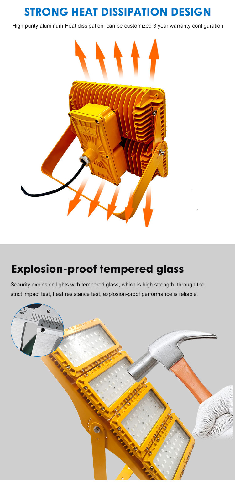 Portable Highlight LED Explosion Proof Lighting Antirust 400W