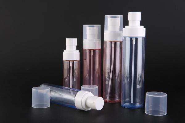 PET Plastic Cosmetic Spray Bottles / Pump Spray Bottle Custom Printing Or