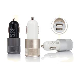 Wholesale 2.1A dual USB car aluminium charger from china suppliers