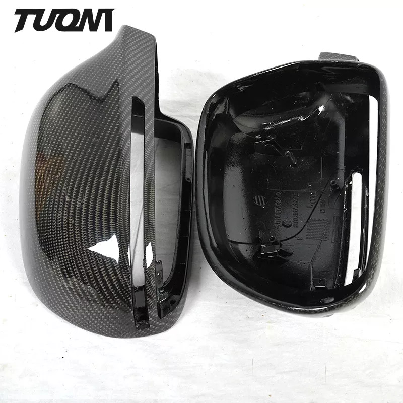 Rear View Carbon Fibre Side Door Mirror Cover For Audi Car Accessories