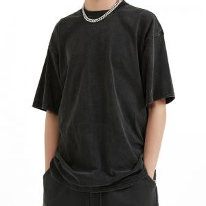 Wholesale Heavy Weight 100% Cotton Sports Wear Hip Hop Drop Shoulder Oversized Tee Unisex from china suppliers