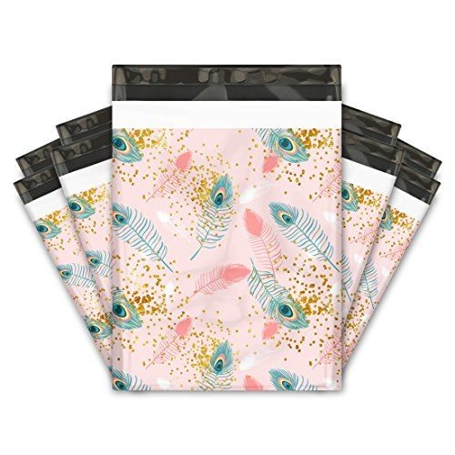 Frosted White Poly Mailer Bags Plastic Postage Bags 9C Printing