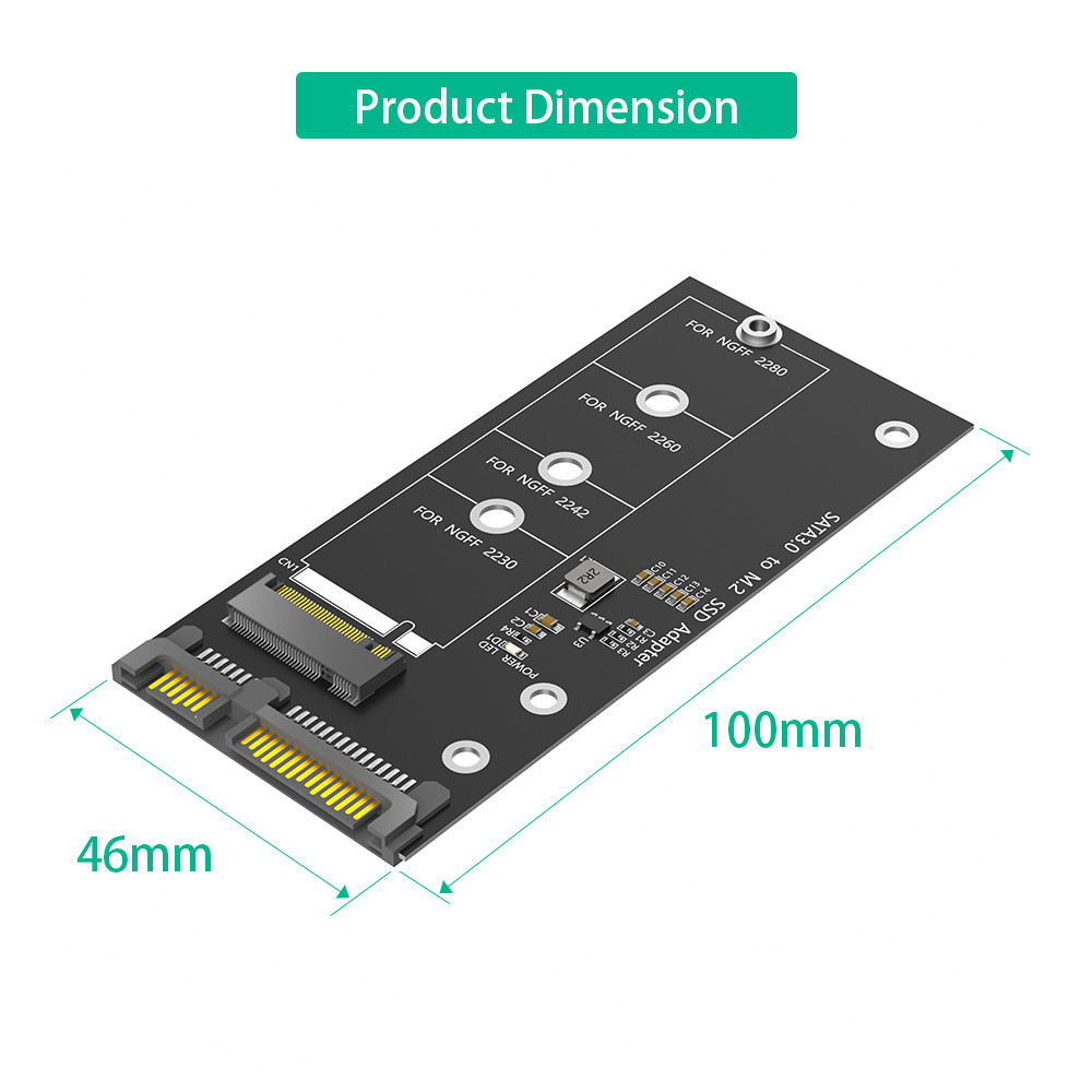 M.2 NGFF To SATA Adapter Card B Key/B & M Key SSD Converter NGFF M2 To 2.5 Inch SATA III Drivers
