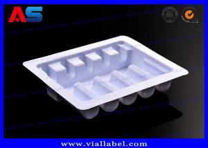 Wholesale White / Blue / transparent Plastic Blister Packaging For Glass Vials Packing With Embossing Logo from china suppliers