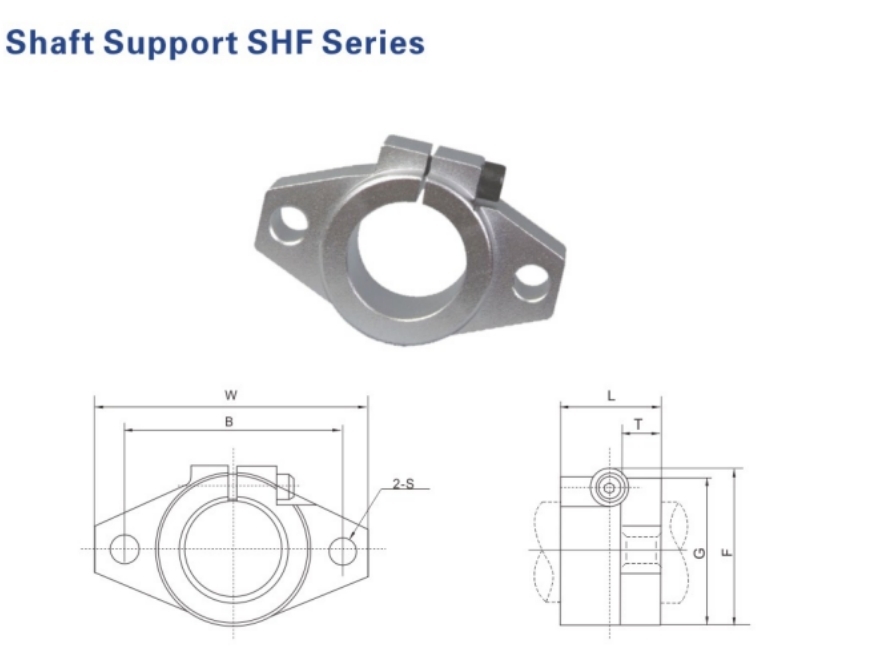 SHF Shaft Support Bracket 3mm - 60mm Shaft Supporter Long Service Life