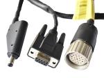 Double Twisted Braided Shield DB Head Surveying Equipment Wiring Harness Yellow