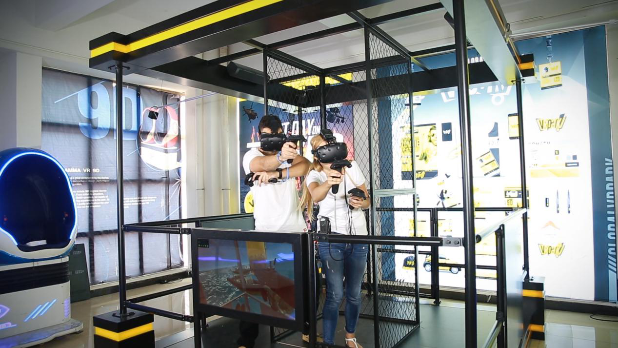 Coin Operated Games Vr Tower Gun Entertainment Simulator Machine