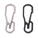 EDC Outdoor Titanium Camping Parts Colorful Hook Carabiner With Good Strength