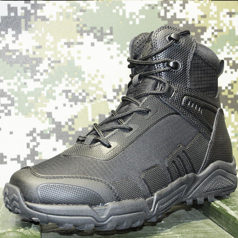 Men's Military Boots and Tactical Boots, CoolMax Tactical Combat Durable Leather Work Utility Outdoor Hiking Assault Boo