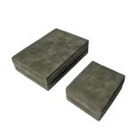 Peagreen Soft Sponge Suede Jewelry Box Customized Velvet Pendant Box