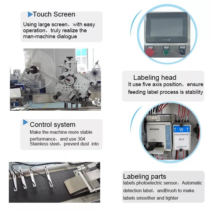 High Speed Bottle Label Maker Machine Jar Label Applicator Machine 400W