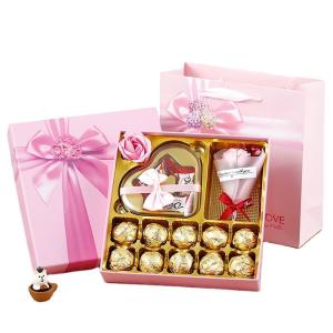 Wholesale Custom Chocolate Gift Box with Inset Birthday Wedding CDandy Cookie Paper Packaging from china suppliers