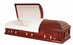 Wholesale High Glossing Cherry Wood Casket Long Life Time For Cremation Star Ocean from china suppliers