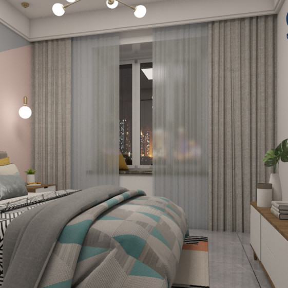 Glomarket Zigbee Hot Selling Smart Curtain Motorized Rail Curtain Smart Electric Motor For Smart Home Life With Google