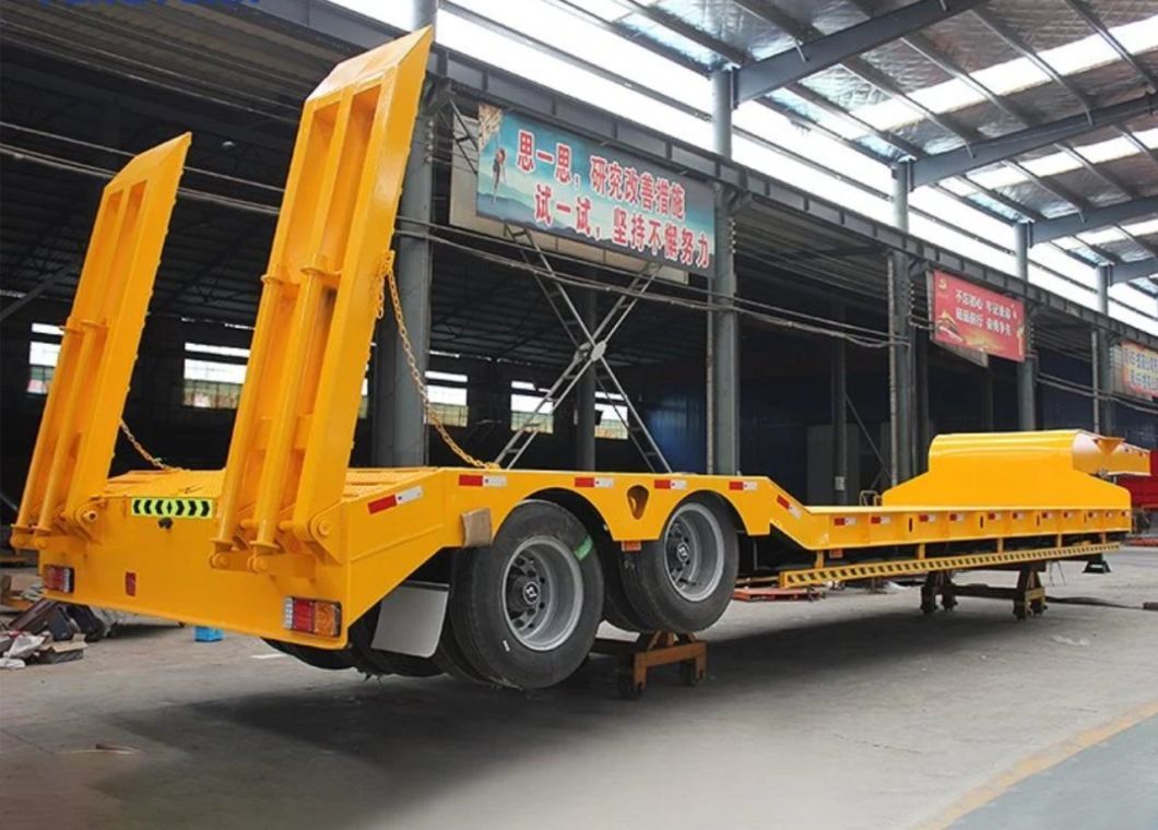 Versatile Two-Axle Lowbed Trailer for Medium-Duty Loads