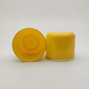 Wholesale 28mm Yellow Double Wall Cap , Hot Stamping Plastic Bottle Cover from china suppliers