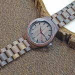 Natural Black Wood Watch Men Business Luxury Stop Watch Quartz Movement Wood