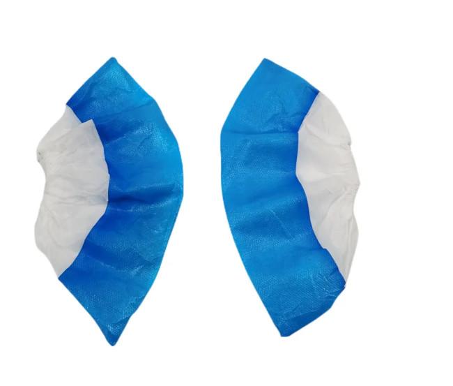 50gsm PP PE Disposable Shoes Cover Disposable Nonwoven Fabric Slip Resistant Shoe Covers