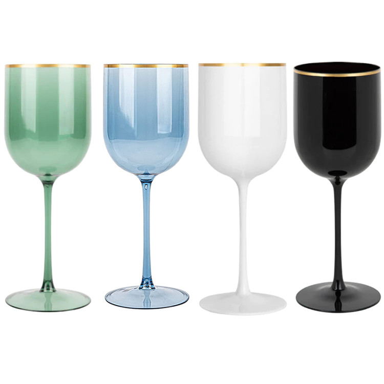 Reusable Branded Wine Accessories Santero 958 Plastic Wine Goblets