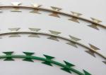 Steel Concertina Barbed Wire / BTO 22 Razor Sharp Wire For Government Buildings