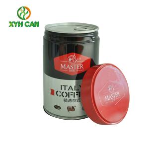 Wholesale Coffee Tin Cans Custom Logo Airtight Empty Cans Magnetic Tins for 250G Coffee Powter Storage from china suppliers