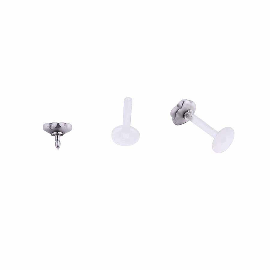 Hot Sale New Arrival Piercing Lip Ring Stainless Steel Internally 16g Labret Lip ring