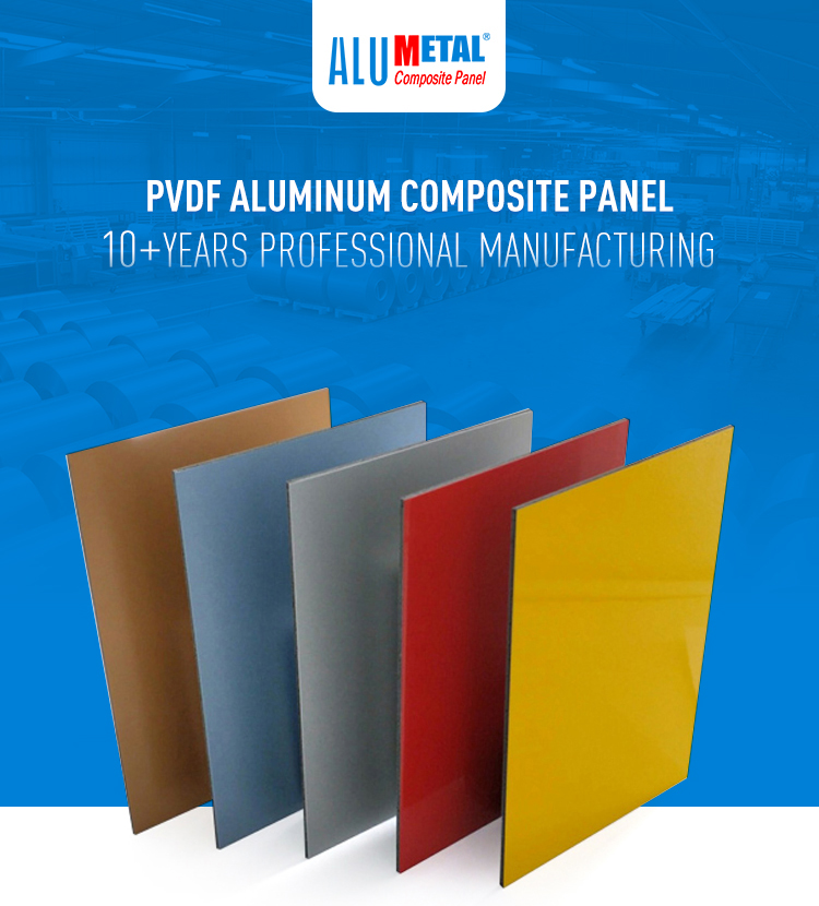 1220x2440mm Brushed PVDF Aluminum Composite Panel Sheet 5mm AA1100