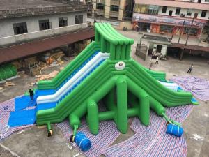 Wholesale Waterproof Giant Double Water Slide Inflatable Combo Colourful For Adult from china suppliers