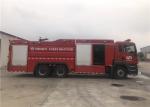 6x4 Drive 7000kg Water and Foam Tender Combined Fire Truck Separate Crew Cab